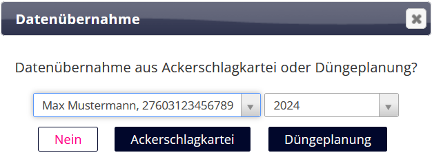 Datenübernahme ASK