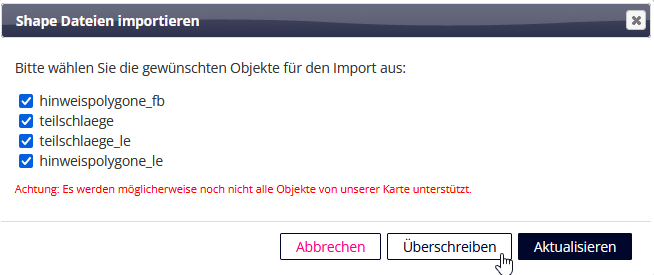 Überschreiben